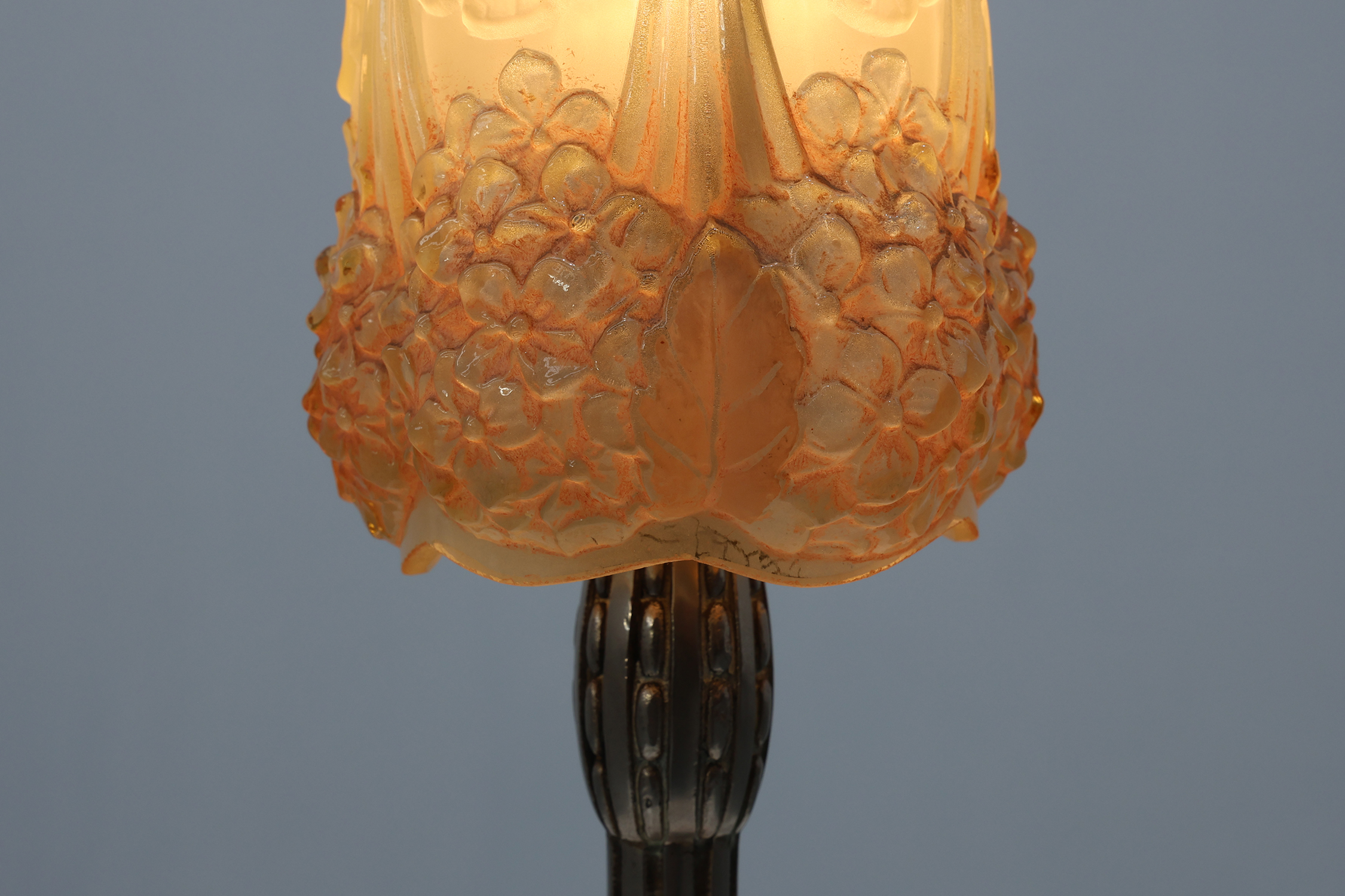 Art Nouveau Table Lamp by Muller Frères for Hettier & Vincent, France ca. 1910thumbnail